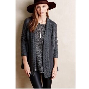 KNITTED & KNOTTED Anthropologie Sz M Favorite Regan Cardigan‎ Wool Mohair Boho